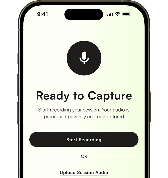Undertone app — Ready to Capture screen